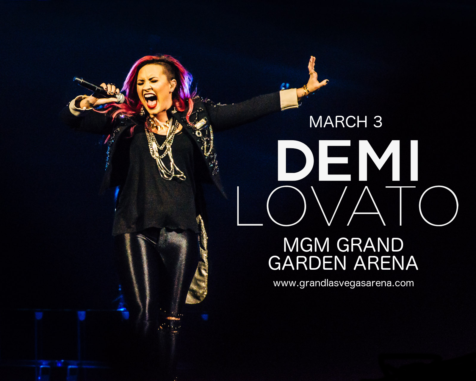 Demi Lovato & DJ Khaled at MGM Grand Garden Arena