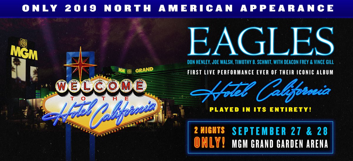 The Eagles at MGM Grand Garden Arena tickets The Eagles at MGM Grand Garden Arena