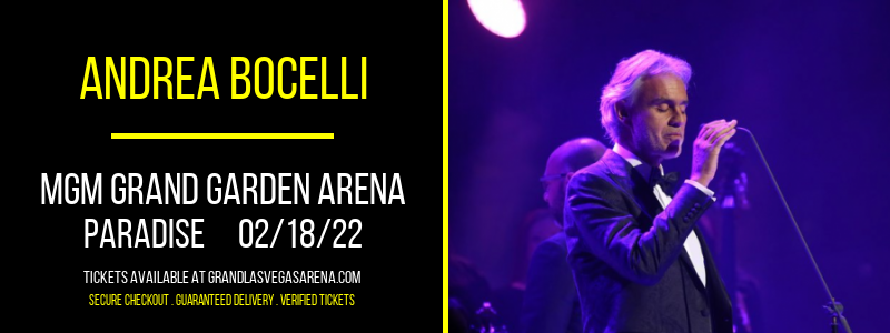 Andrea Bocelli at MGM Grand Garden Arena