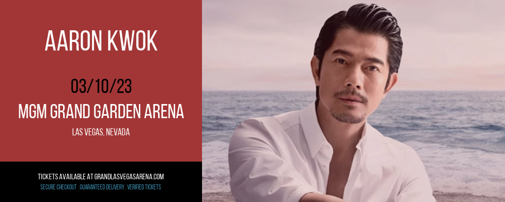 Aaron Kwok at MGM Grand Garden Arena