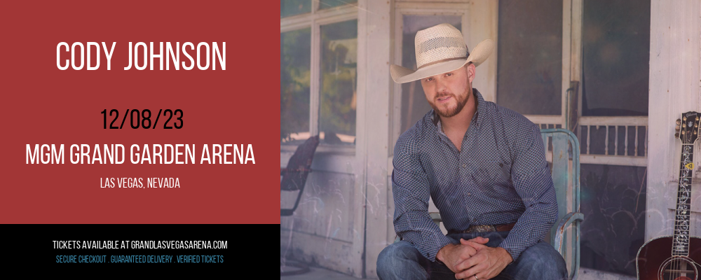 Cody Johnson at MGM Grand Garden Arena