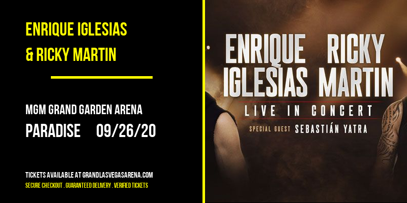 Enrique Iglesias & Ricky Martin at MGM Grand Garden Arena