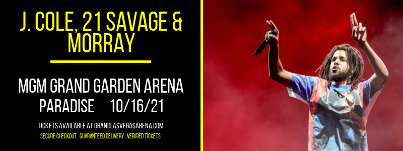 J. Cole, 21 Savage & Morray at MGM Grand Garden Arena